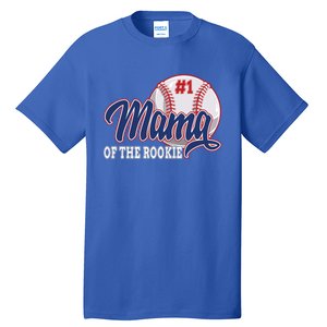 Mama Of The Rookie Baseball 1st Birthday Baseball Theme Great Gift Tall T-Shirt