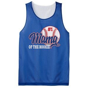 Mama Of The Rookie Baseball 1st Birthday Baseball Theme Great Gift Mesh Reversible Basketball Jersey Tank