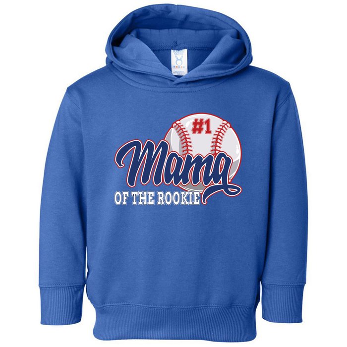 Mama Of The Rookie Baseball 1st Birthday Baseball Theme Great Gift Toddler Hoodie