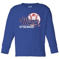 Mama Of The Rookie Baseball 1st Birthday Baseball Theme Great Gift Toddler Long Sleeve Shirt