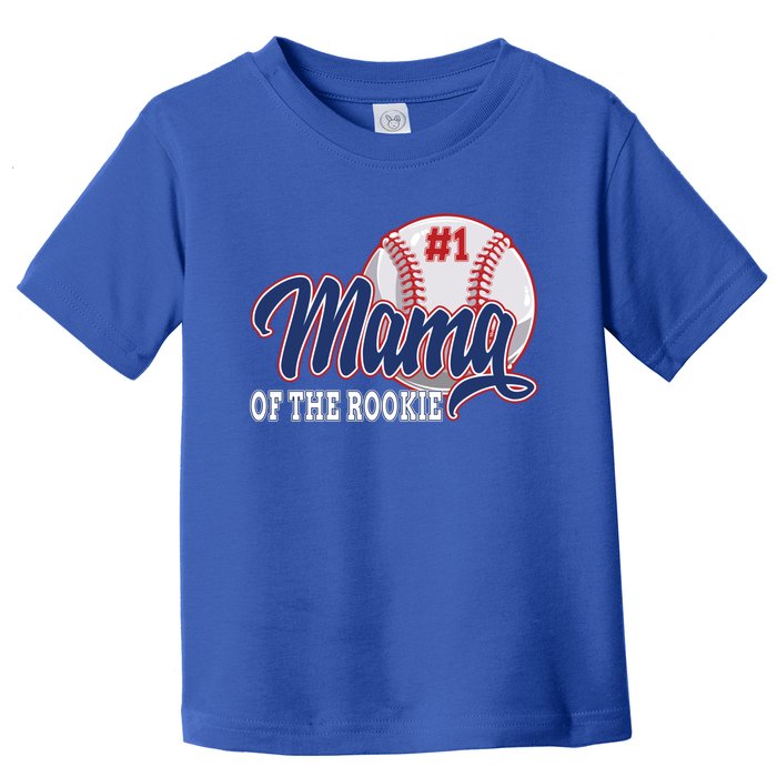 Mama Of The Rookie Baseball 1st Birthday Baseball Theme Great Gift Toddler T-Shirt