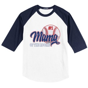 Mama Of The Rookie Baseball 1st Birthday Baseball Theme Great Gift Baseball Sleeve Shirt