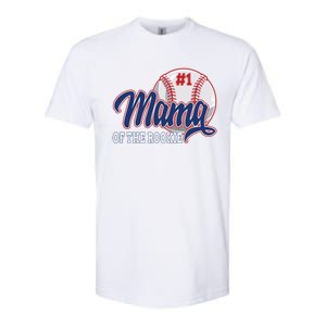 Mama Of The Rookie Baseball 1st Birthday Baseball Theme Great Gift Softstyle CVC T-Shirt