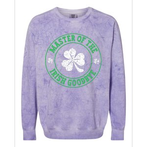 Master Of The Irish Goodbye St PatrickS Day Colorblast Crewneck Sweatshirt