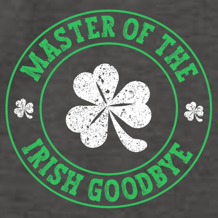 Master Of The Irish Goodbye St PatrickS Day Vector Backpack