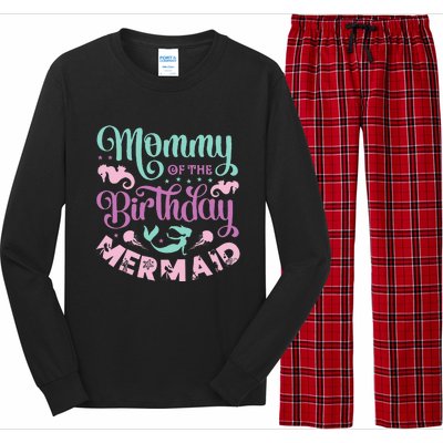 Mommy Of The Birthday Mermaid Sayings Mom Mother Mama Long Sleeve Pajama Set