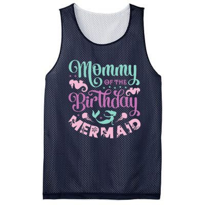 Mommy Of The Birthday Mermaid Sayings Mom Mother Mama Mesh Reversible Basketball Jersey Tank