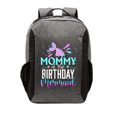 Mommy Of The Birthday Mermaid Funny Matching Family Party Vector Backpack