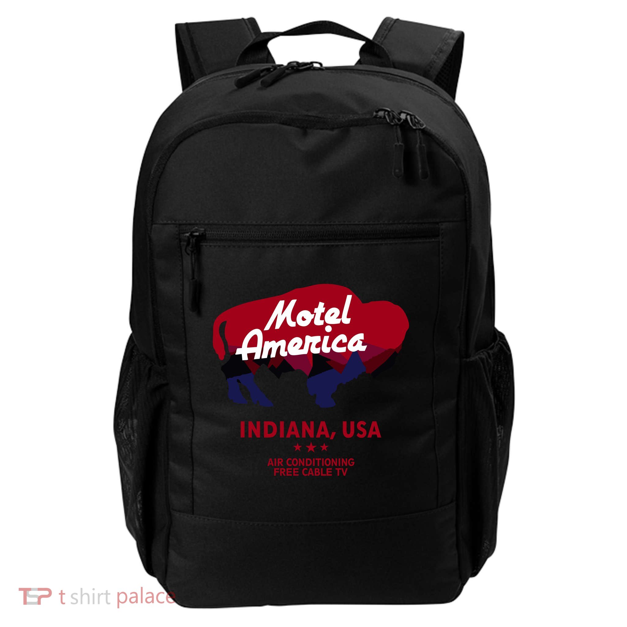 Motel America Indiana, USA Air Conditioning Free Cable TV Backpack