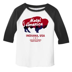 Motel America Indiana, USA Air Conditioning Free Cable TV Toddler Fine Jersey T-Shirt