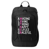 Mother Amazing Loving Strong City Backpack