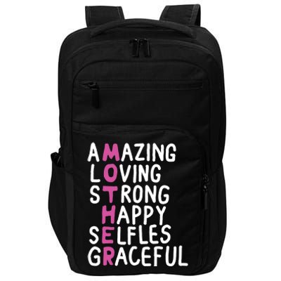 Mother Amazing Loving Strong Impact Tech Backpack