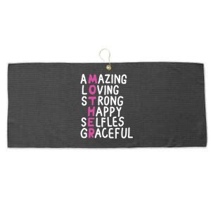 Mother Amazing Loving Strong Large Microfiber Waffle Golf Towel