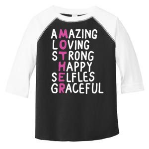 Mother Amazing Loving Strong Toddler Fine Jersey T-Shirt