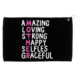 Mother Amazing Loving Strong Grommeted Golf Towel