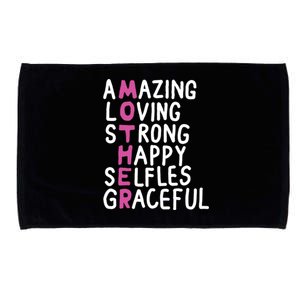 Mother Amazing Loving Strong Microfiber Hand Towel