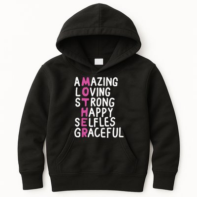 Mother Amazing Loving Strong Kids Hoodie