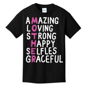 Mother Amazing Loving Strong Kids T-Shirt