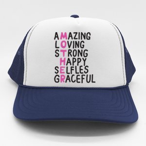 Mother Amazing Loving Strong Trucker Hat