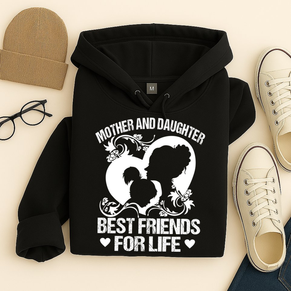 Mother And Daughter Best Friends For Life Hoodie