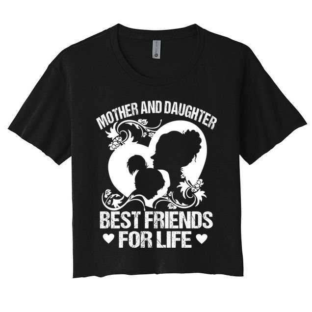 Mother And Daughter Best Friends For Life Crop Top