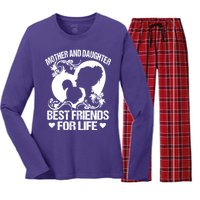 Mother And Daughter Best Friends For Life Women's Long Sleeve Flannel Pajama Set 