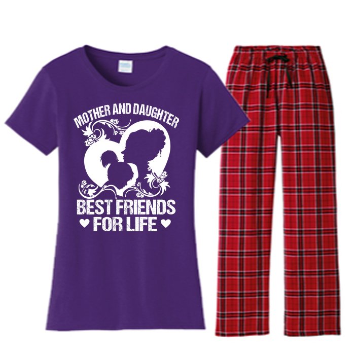 Mother And Daughter Best Friends For Life Women's Flannel Pajama Set