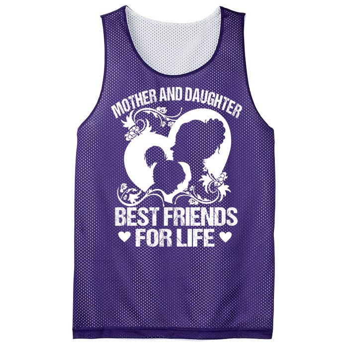 Mother And Daughter Best Friends For Life Mesh Reversible Basketball Jersey Tank