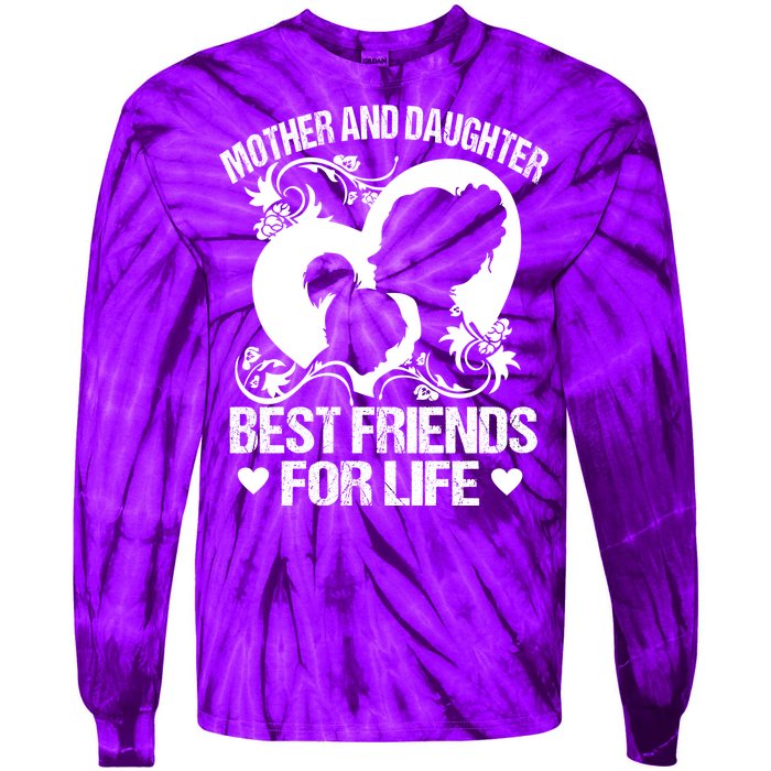 Mother And Daughter Best Friends For Life Tie-Dye Long Sleeve Shirt