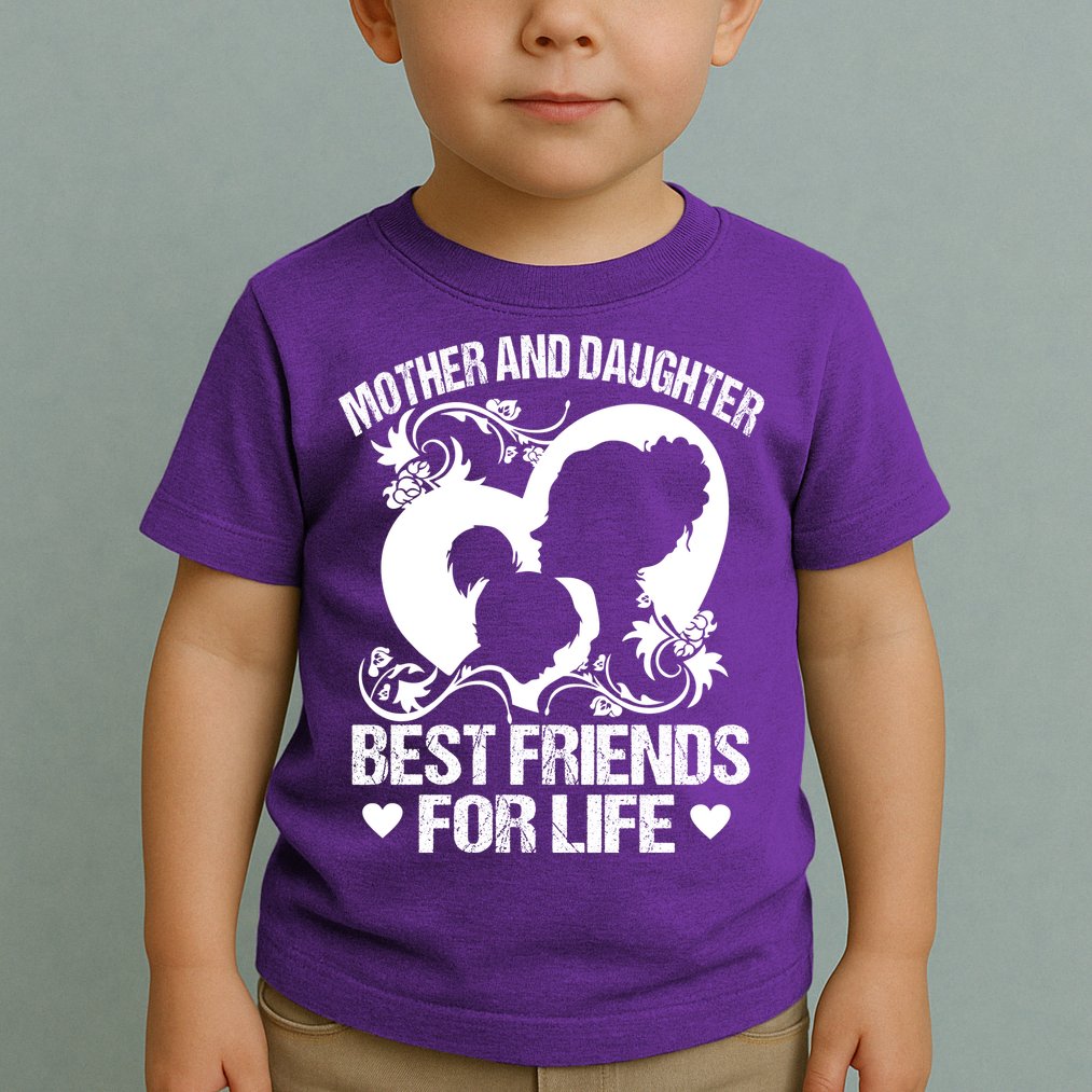 Mother And Daughter Best Friends For Life Toddler T-Shirt