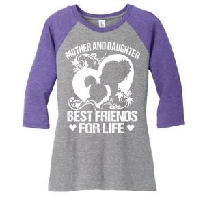 Mother And Daughter Best Friends For Life Women's Tri-Blend 3/4-Sleeve Raglan Shirt