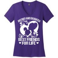 Mother And Daughter Best Friends For Life Women's V-Neck T-Shirt