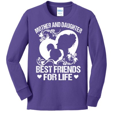 Mother And Daughter Best Friends For Life Kids Long Sleeve Shirt