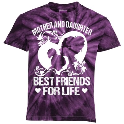 Mother And Daughter Best Friends For Life Kids Tie-Dye T-Shirt