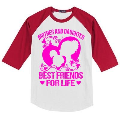 Mother And Daughter Best Friends For Life Kids Colorblock Raglan Jersey