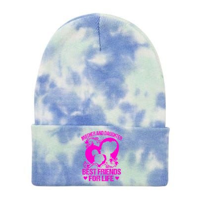 Mother And Daughter Best Friends For Life Tie Dye 12in Knit Beanie