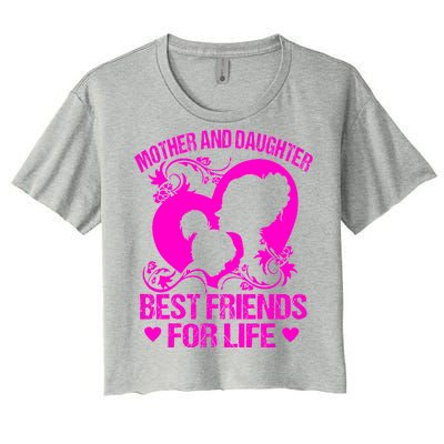 Mother And Daughter Best Friends For Life Women's Crop Top Tee