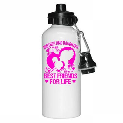 Mother And Daughter Best Friends For Life Aluminum Water Bottle