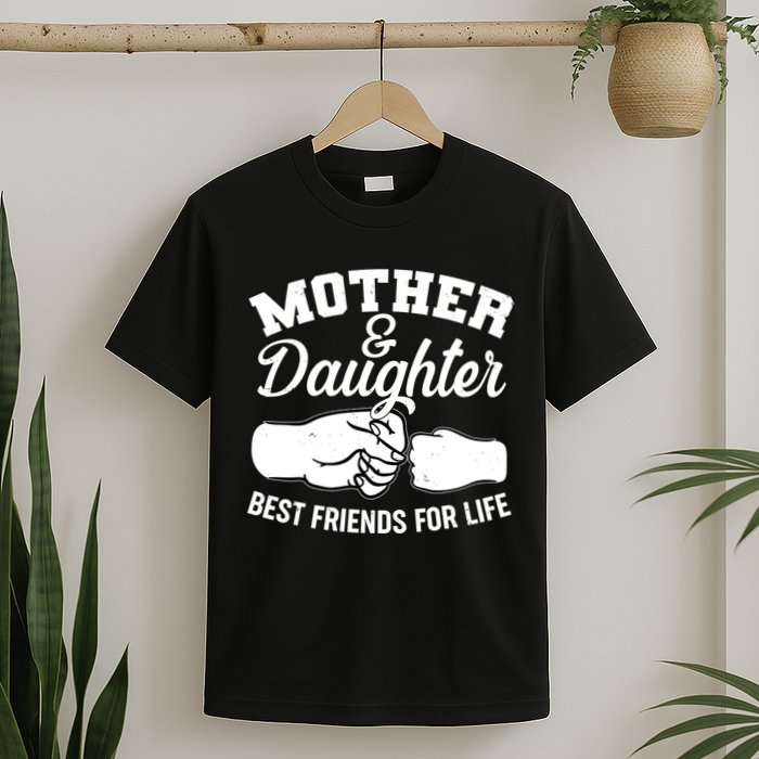 Mother and Daughter Best Friends For Life Fist Bump T-Shirt