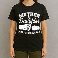 Mother and Daughter Best Friends For Life Fist Bump T-Shirt