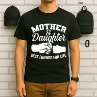 Mother and Daughter Best Friends For Life Fist Bump T-Shirt