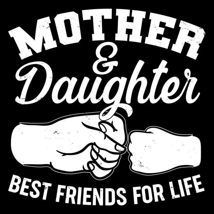 Mother and Daughter Best Friends For Life Fist Bump T-Shirt