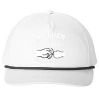 Mother and Daughter Best Friends For Life Fist Bump Snapback Five-Panel Rope Hat