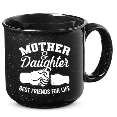 Mother and Daughter Best Friends For Life Fist Bump 15oz Campfire Ceramic Mug