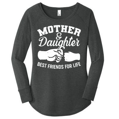 Mother and Daughter Best Friends For Life Fist Bump Women's Perfect Tri Tunic Long Sleeve Shirt