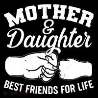 Mother and Daughter Best Friends For Life Fist Bump Flatbill Hat