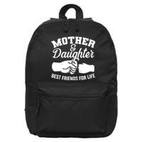 Mother and Daughter Best Friends For Life Fist Bump 16 in Basic Backpack