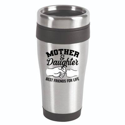 Mother and Daughter Best Friends For Life Fist Bump 16oz Travel Tumbler