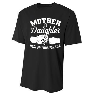 Mother and Daughter Best Friends For Life Fist Bump Performance Sprint T-Shirt