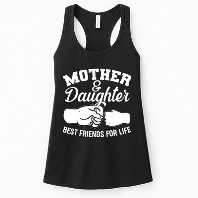 Mother and Daughter Best Friends For Life Fist Bump Womens Tank Top
